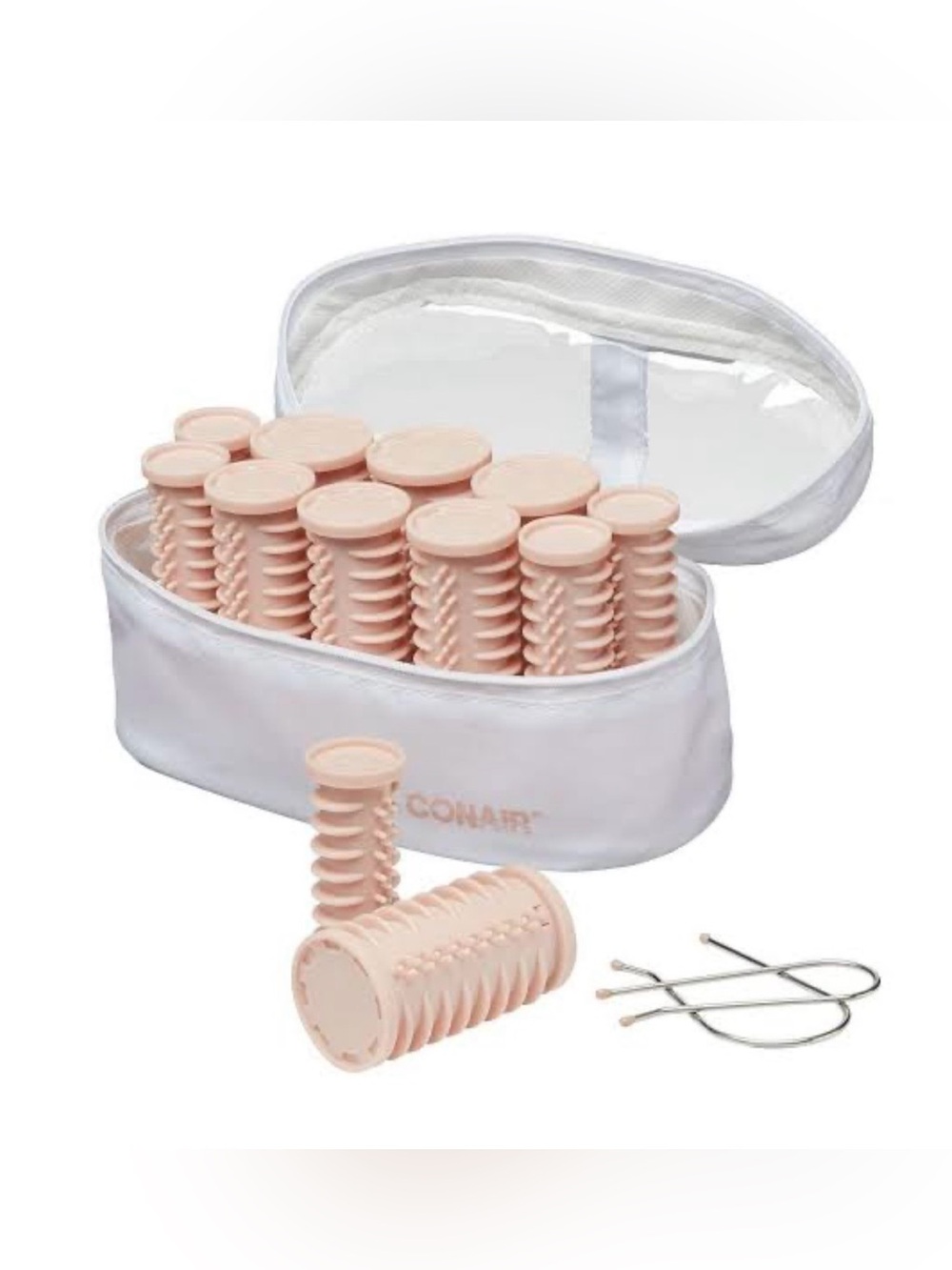 Conair Pink Thermal Hair Rollers with Storage Case